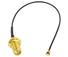 Oem Perėjimas – U.FL (IPEX) į SMA lizdą – tiesus adapteris su 200 mm kabeliu