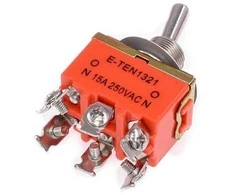 Oem Perjungimo jungiklis – E-TEN1321 – 15A – 250V – 2 padėčių – 6 kontaktų