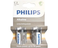 Philips LR14 šarminės baterijos, 2 vnt./bl.