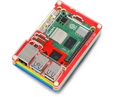 Pibow Coupe 5 – Raspberry Pi 5 laipsnių – Rainbow – PiMoroni PIM678