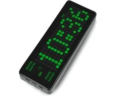 Pico-Clock-Žalias, modulis su skaitmeniniu LED elektroniniu laikrodžiu, priedėlis skirtas Raspberry Pi Pico, Waveshare 19695