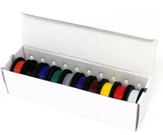 Pihut 22AWG laidų rinkinys - įvairios spalvos - 7.6 m x 10 vnt.