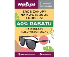 Plakatas Rebel Electro – Akinių reklama