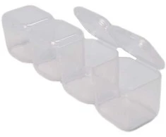 Oem Plastikinė dėžutė - 55x45x15 mm - Rakinamas konteineris - Tvarkyklės