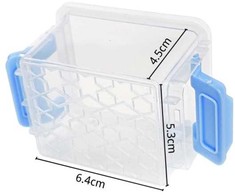 Oem Plastikinė dėžutė - 55x45x15 mm - Rakinamas konteineris - Tvarkyklės
