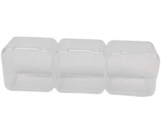 Plastikinė dėžutė - 55x45x15mm - Uždara talpykla - Organizatorius