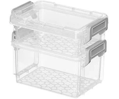 Plastikinė dėžutė - 55x45x15mm - Uždara talpykla - Organizatorius