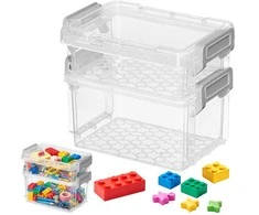 Plastikinė dėžutė - 55x45x15mm - Uždara talpykla - Organizatorius