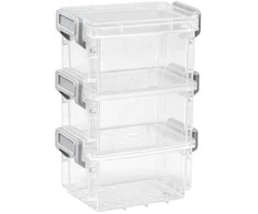 Plastikinė dėžutė - 55x45x15mm - Uždara talpykla - Organizatorius