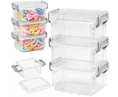 Plastikinė dėžutė - 55x45x15mm - Uždara talpykla - Organizatorius