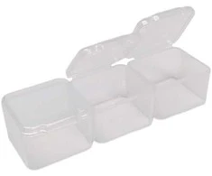 Plastikinė dėžutė - 55x45x15mm - Uždara talpykla - Organizatorius