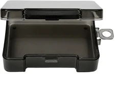 Plastikinė dėžutė su dvigubu užsegimu - 63.5x48x21mm - Rakinamas konteineris - Organizatorius