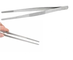 Plastikiniai pincetai - 11 cm - lenkti - universalūs pincetai