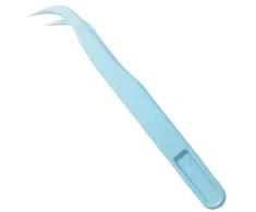 Oem Plastikiniai pincetai - 12 cm - lenkti - universalūs pincetai