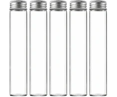 Plastikinis butelis su metaliniu dangteliu 30ml - mėginio buteliukas