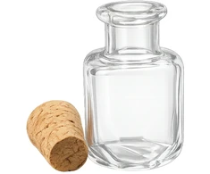 Plastikinis butelis su metaliniu dangteliu 30ml - mėginio buteliukas