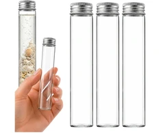 Plastikinis butelis su metaliniu dangteliu 30ml - mėginio buteliukas