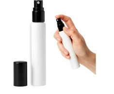 Plastikinis butelis su metaliniu dangteliu 30ml - mėginio buteliukas
