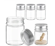 Plastikinis butelis su metaliniu dangteliu 30ml - mėginio buteliukas