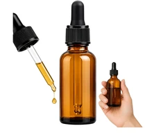 Plastikinis butelis su metaliniu dangteliu 30ml - mėginio buteliukas