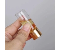 Oem Plastikinis buteliukas su metaliniu dangteliu 20ml - Mėginio buteliukas