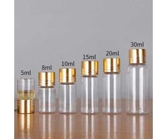 Oem Plastikinis buteliukas su metaliniu dangteliu 20ml - Mėginio buteliukas