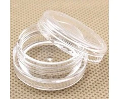 Oem Plastikinis indelis 10ml - užsukamas stiklainis su blizgučiais, varžtais