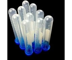 Oem Plastikinis mėgintuvėlis su matavimo puodeliu - 10ml - 16.5x105mm - su dangteliu