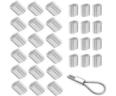 Oem Plieninis kabelio gnybtas - 5 mm kabeliui - 10 vnt - ovali aliuminio mova