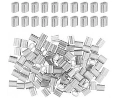 Oem Plieninis kabelio gnybtas - 5 mm kabeliui - 10 vnt - ovali aliuminio mova