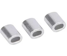 Oem Plieninis kabelio spaustukas - 2 mm kabeliui - 10 vnt - ovali aliuminio mova