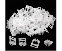 Plytelių lyginimo sistema - 3 mm spaustukai - balti - 100 vnt