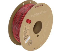 Polymaker Polyterra PLA Dual Color - 1.75mm - 1kg - Mixed Berries (raudonas-tamsiai mėlynas)