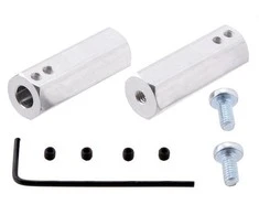 Oem Pololu 12mm šešiakampis adapteris 6 mm velenui išplėstas 2 vienetai