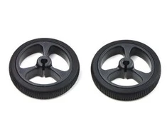 Oem Pololu ratai 32x7mm juodi - 2 vienetai