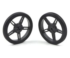 Oem Pololu ratai 60x8mm juodi - 2 vienetai