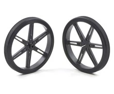 Oem Pololu ratai 80x10mm juodi - 2 vienetai
