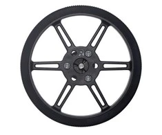 Oem Pololu ratai 80x10mm juodi - 2 vienetai