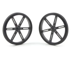 Oem Pololu ratai 90x10mm juodi - 2 vienetai