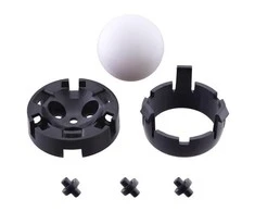 Oem Pololu rutulinis ratukas su 25.4mm plastikiniu rutuliu ir plastikiniu voleliu