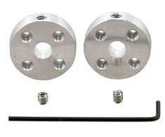 Oem Pololu universali aliumininė montavimo stebulė 5mm velenui M3 skylės - 2 vienetai