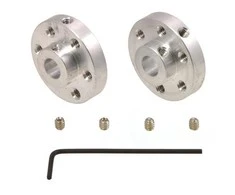 Oem Pololu universali aliumininė montavimo stebulė 6mm velenui M3 skylės - 2 vienetai