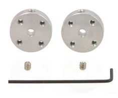 Oem Pololu universali aliumininė montavimo stebulė 3mm velenui M3 skylės - 2 vienetai