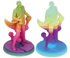 Polymaker Filamento Polimaker PolyLite Šviečiantis PLA 1.75mm 1kg - Rainbow