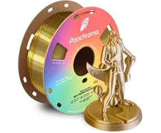 Polymaker Panchroma PLA DUAL SILK plastikas - Crown Gold-Sidabrinis