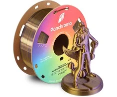 Polymaker Panchroma PLA DUAL SILK plastikas - Sovereign Gold-Violetinė
