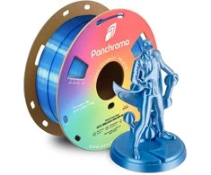 Polymaker Panchroma PLA DUAL SILK plastikas - Beluga Sidabrinis-Mėlyna