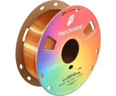 Polymaker Panchroma PLA DUAL SILK plastikas - Sunset Gold-Raudona