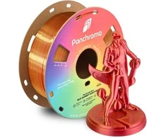 Polymaker Panchroma PLA DUAL SILK plastikas - Sunset Gold-Raudona