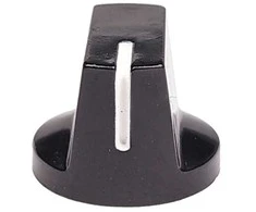 Oem Potenciometro rankenėlė - ašis 6 mm - aukštis 17 mm - Raudona rankenėlė 1 vnt